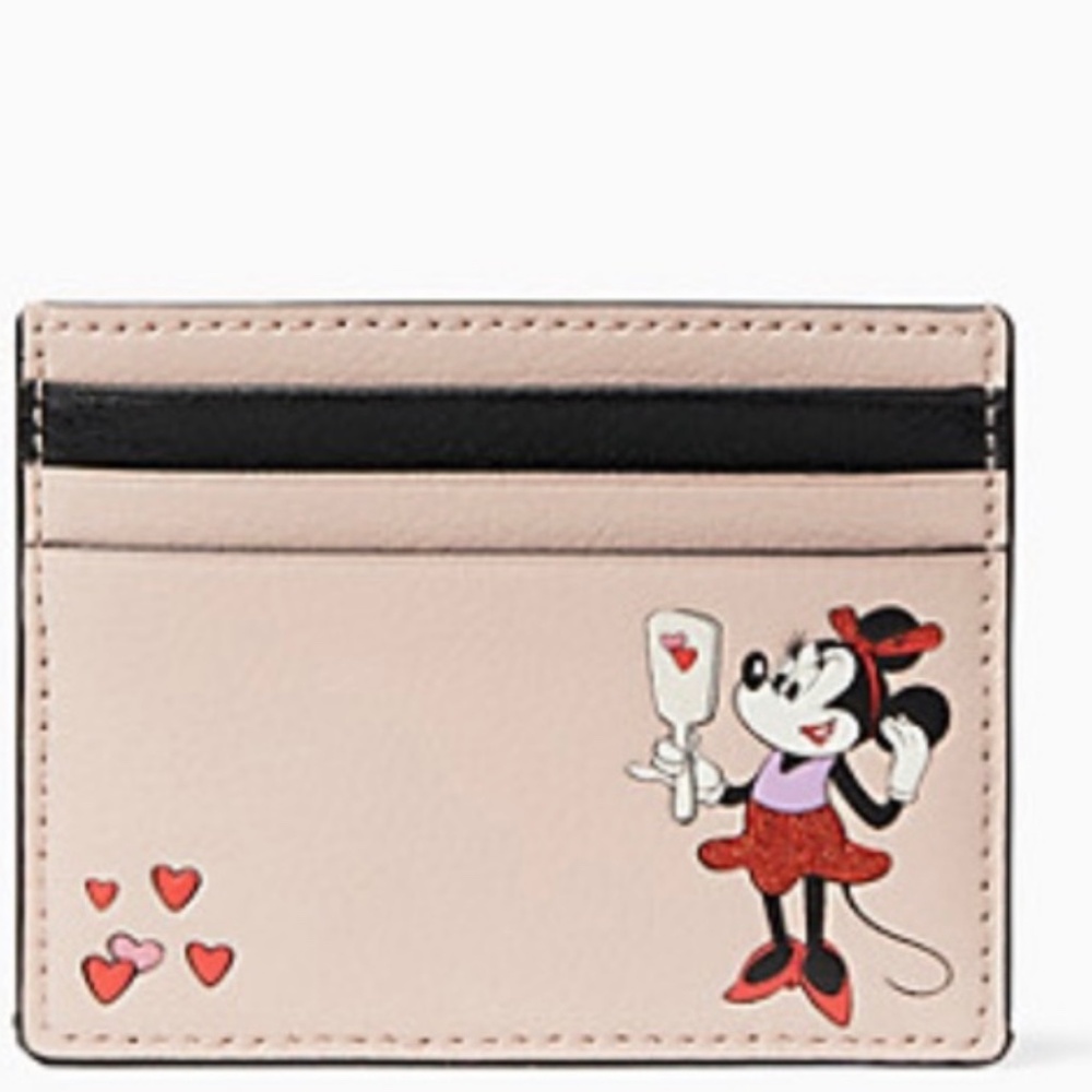 disney x kate spade new york minnie sm cardholder NWT